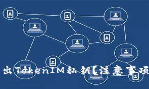 如何安全导出TokenIM私钥？注意事项和最佳实践